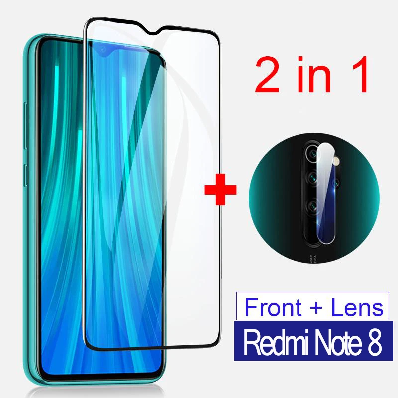 2 в 1 закаленное стекло xiaomi redmi note 8 pro прозрачная пленка для объектива камеры note8