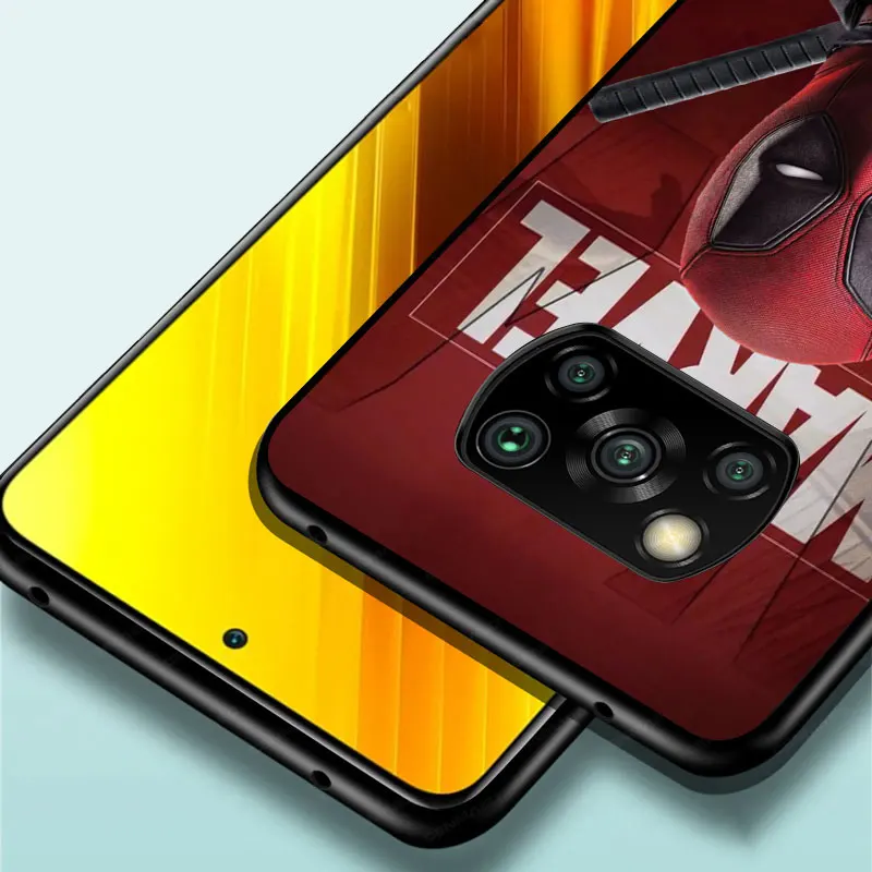 

MARVEL-Deadpool- for xiaomi A3 8 9 10 10T Note 10 MI 9 9T 10 10T 10i 11 11i Lite Pro Ultra SE TPU Black Phone Case