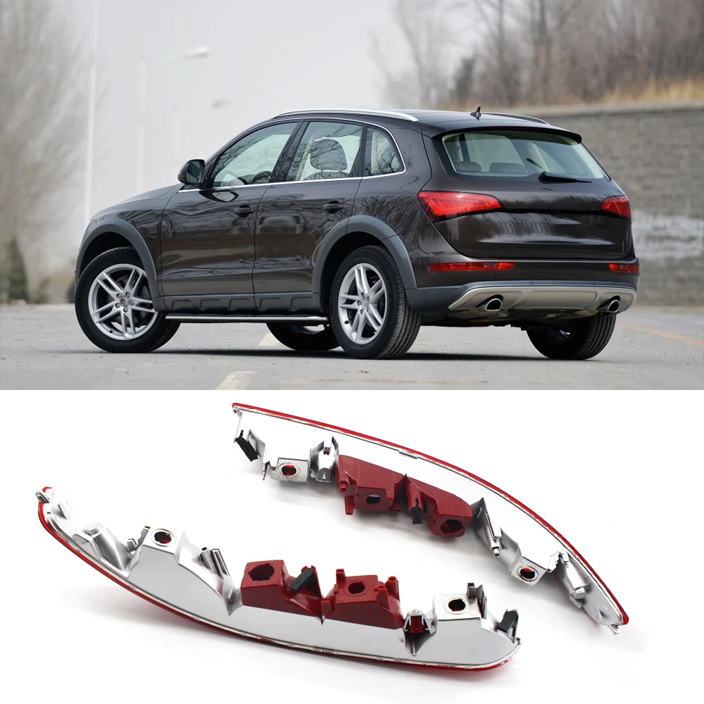 

Rear Bumper Light Cover Perfect Fitment Wear-proof Four Light Holes Side Rear Bumper Bulb Housing for Audi Q5 2.0T 2009-2016