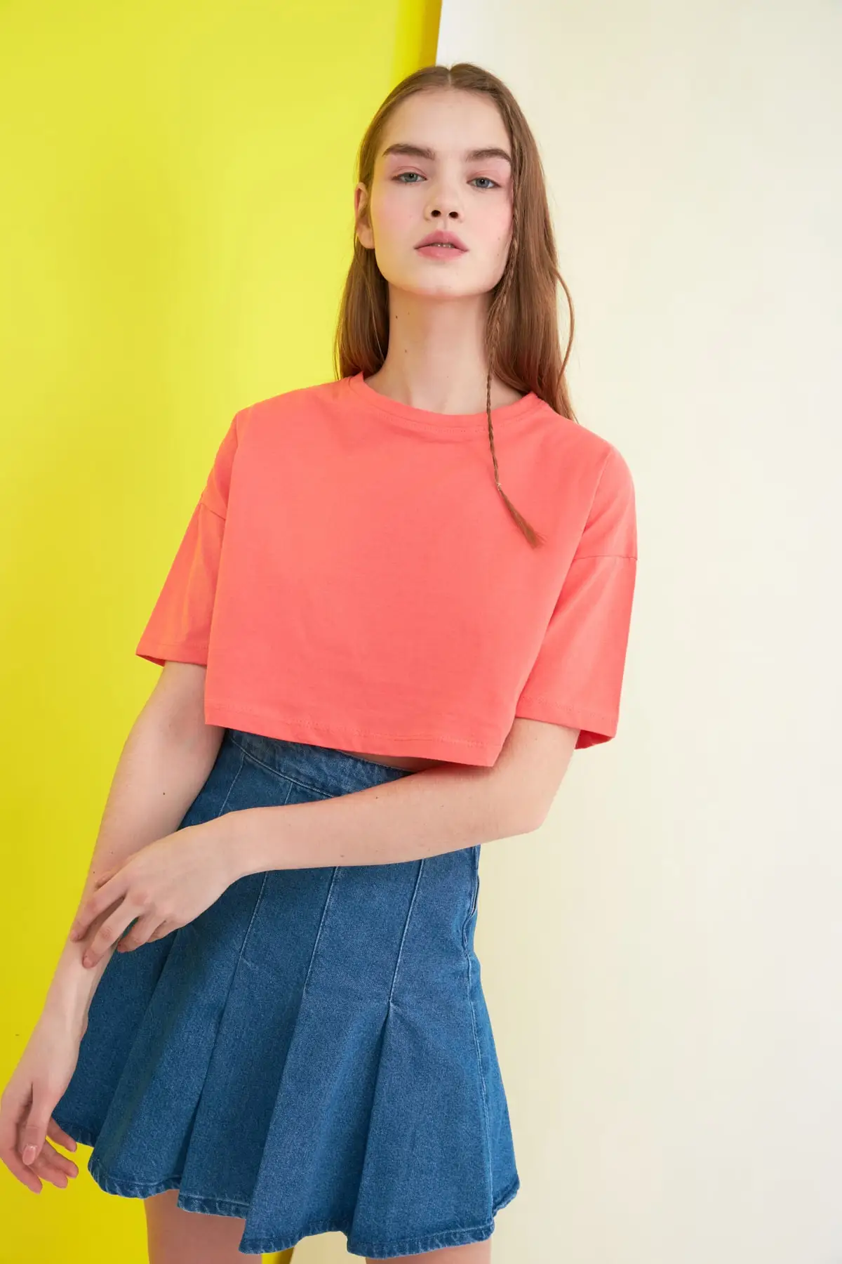 

Укороченная трикотажная футболка, TWOSS21TS0784