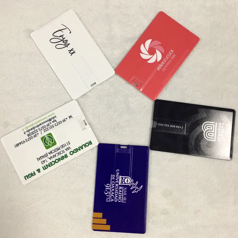 10 шт./лот флеш-накопитель для банковских карт с индивидуальным логотипом Usb