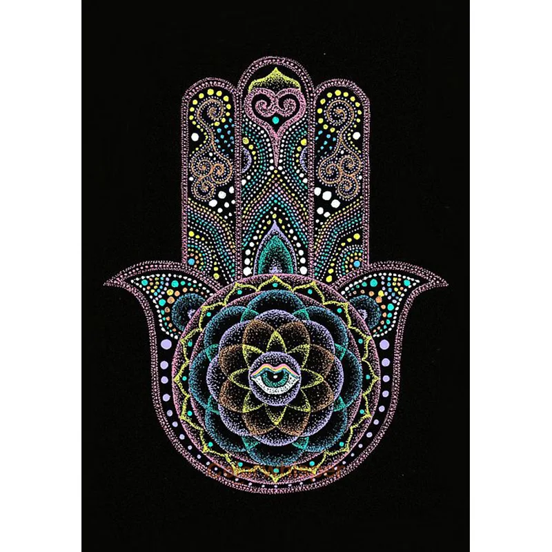 

Full Square 5D DIY Diamond Painting"Hamsa Hand"3D Daimond Embroidery Painting Cross Stitch Mosaic Painting