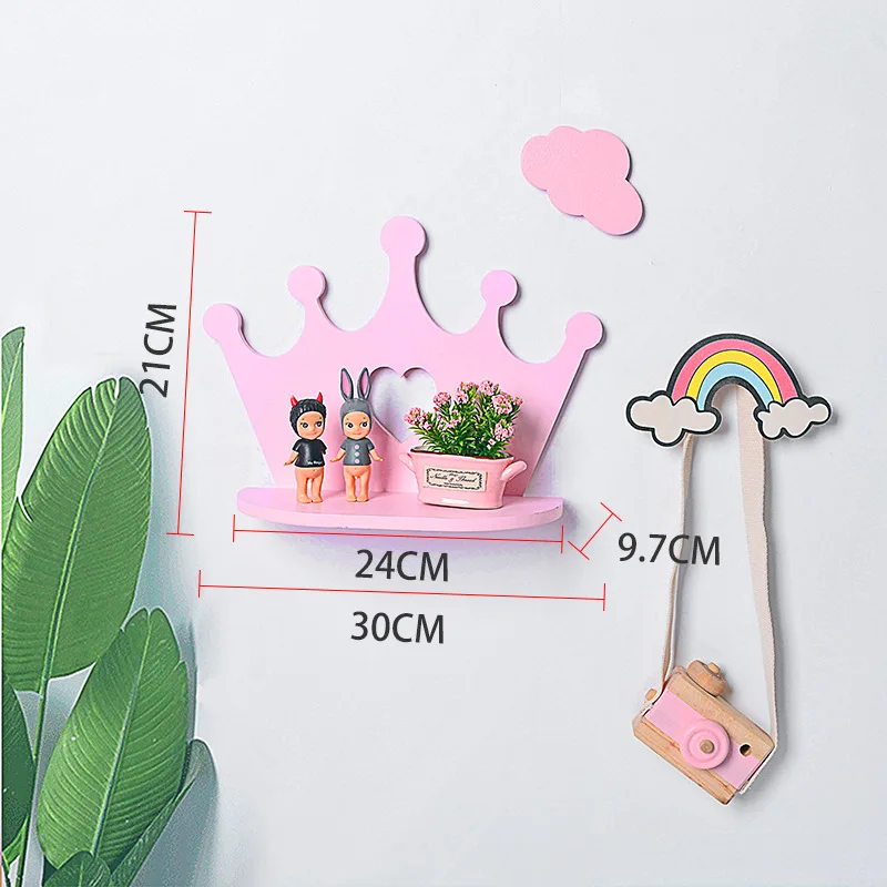 1 хранилище ПК стойки розовая корона для принцессы форма книга кукла полка Дерево