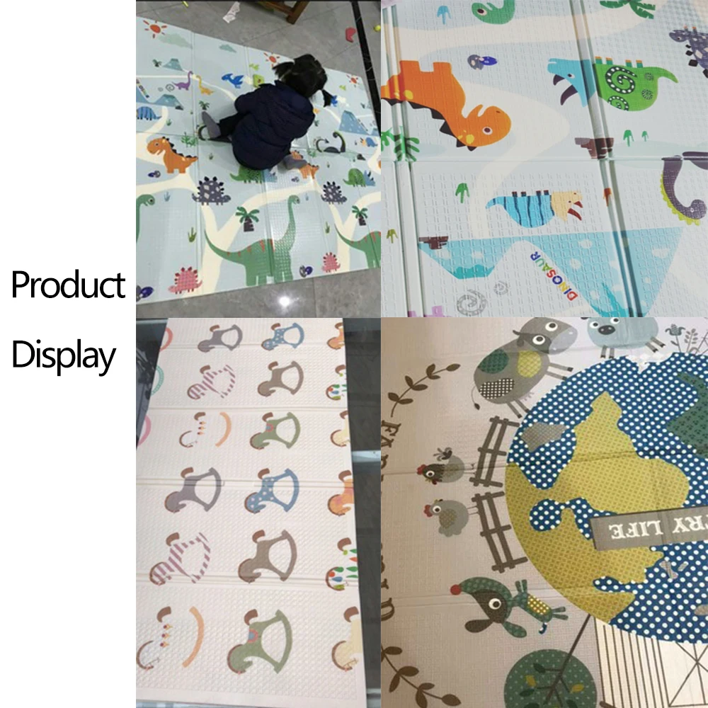 Складной детский игровой коврик складной ползающий XPE для детской комнаты