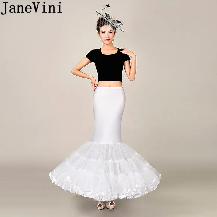 Новая белая тюлевая подъюбник jaevini для взрослых свадебное платье русалка нижнее