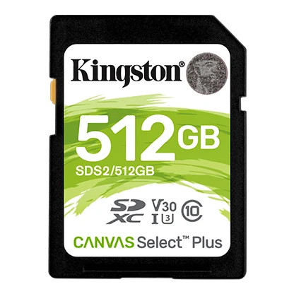 Kingston SD карта 32 Гб 64 Гб 128 Гб карта памяти картао де Мемория SDHC/SDXC Micro SD карта 256 ГБ для HD 1080p и 4K видеокамера - Емкость: KS-SDS2-512G