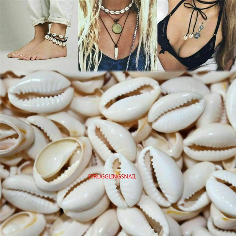 

100Pcs White DIY Sea Shell Jewelry Accessories for Women Sea Shells Earrings Bracelet Necklace Jewelry Decor Fashion Bohemian