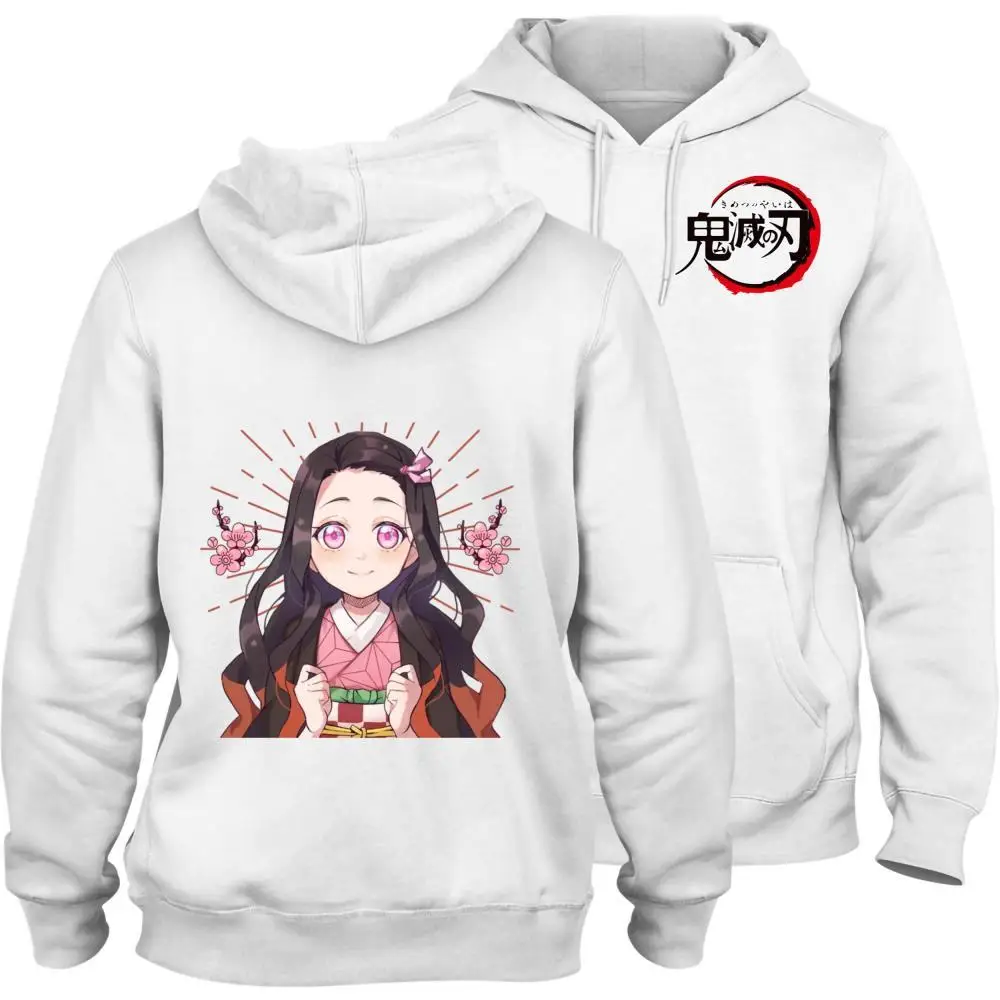 

Demon Slayer Akaza Pattern High-Quality 100% Cotton Hooded Sweatshirt With Pocket Fleece Inside Thick Hoodie