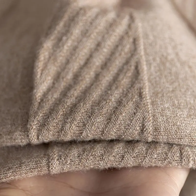 

Thick Warm Women Pleated Skirts Autumn Winter Elastic High Waist Knitted Sweater Skirts Long A Line Midi Black Skirt