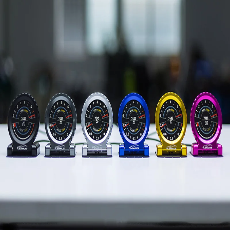 Дополнительно 6 цветов i Round LCD гоночный измеритель 13 в 1 P & OBD RPM турбо вода