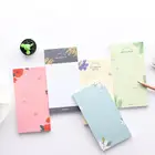 Карманные блокноты для записей с цветочным принтом, 50 листов