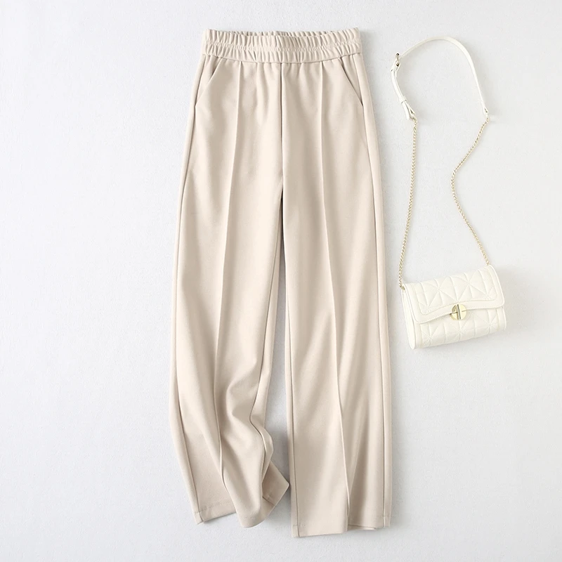 

Black Suit Elastic Waist Plus Large Size Oversize Korean Vintage Clothes Women'S High Waist Trousers Fashion Pants For Girls