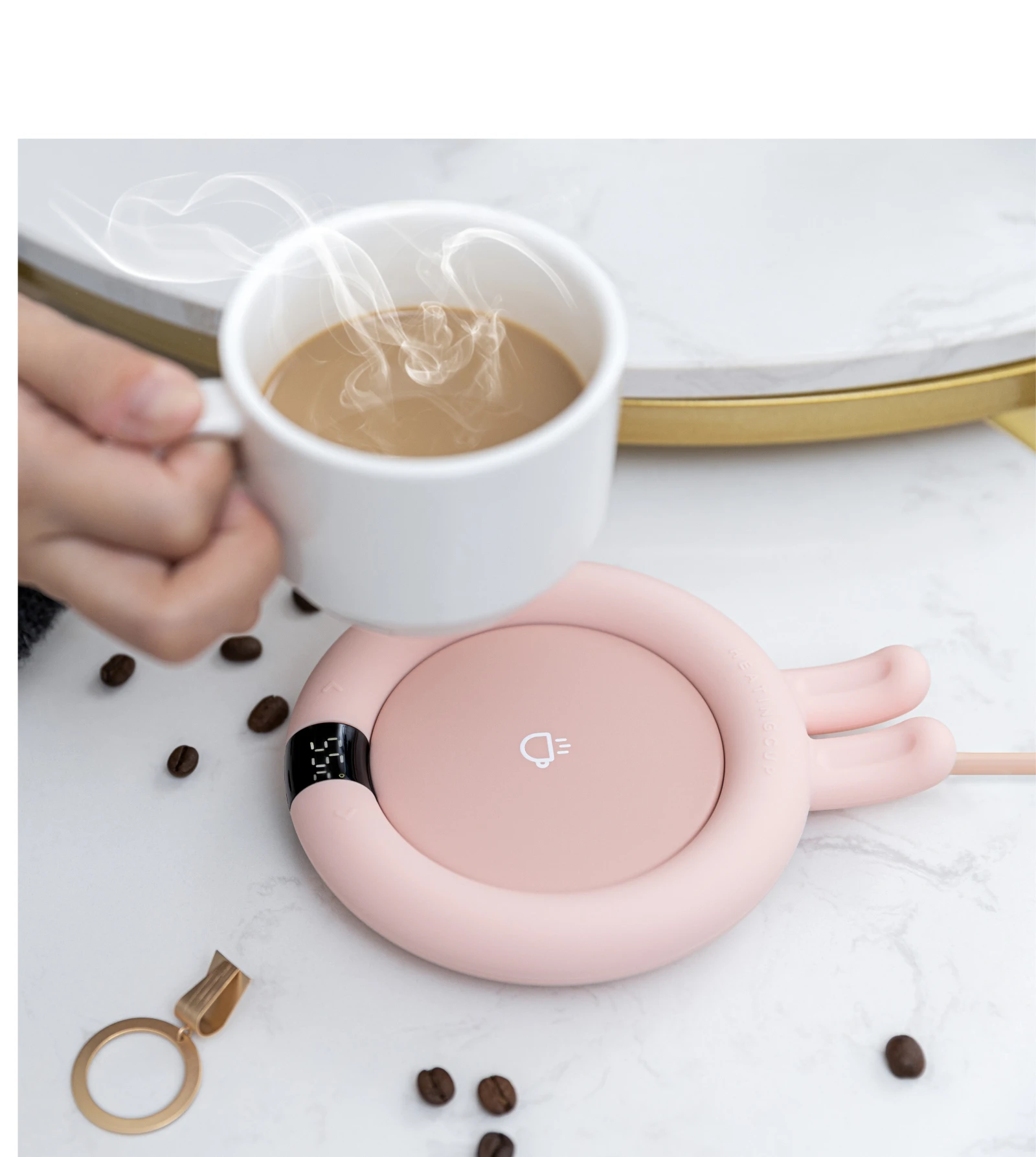 Xiaomi 3life Coffee Speed Heater Digital Display Intelligent Setting Temperature Insulation Cup Suitable For Various Materials | Бытовая