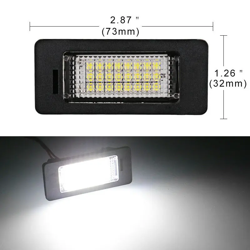 1 Pair LED License Plate Light Lamp CANBUS Error Free for Audi A1 A4 A6 A7 RS5 TTRS | Инструменты