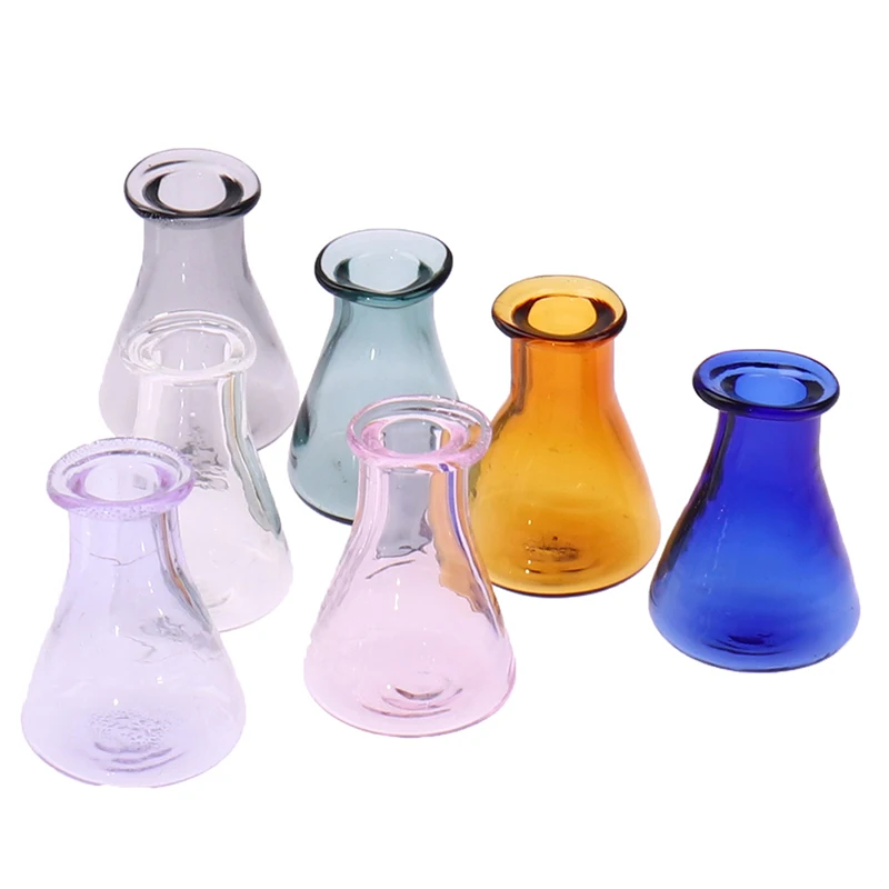 

2pcs 1:12 Doll House Flowerpot glass Vase Basin DIY Furniture Toys Dollhouse Miniature Accessories