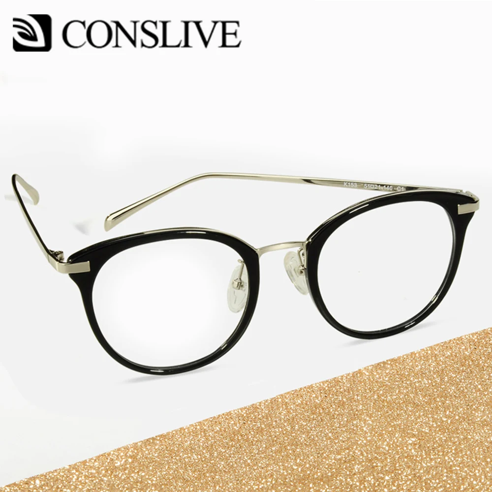 Ретро очки по рецепту кадров для женщин оптический глаз Круглый Оптические
