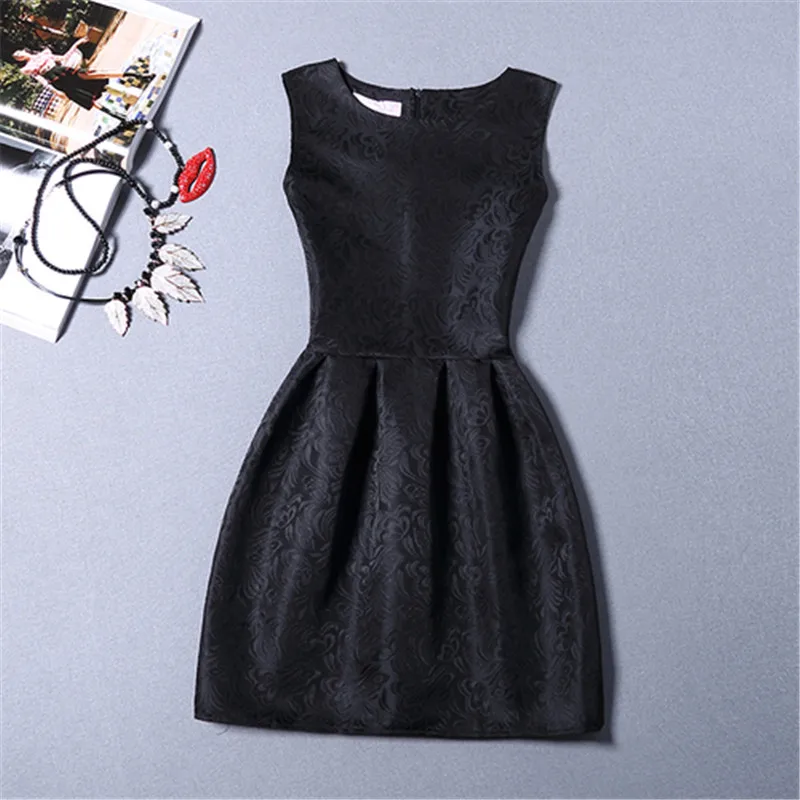 Женское платье-майка без рукавов элегантное жаккардовое однотонное облегающее