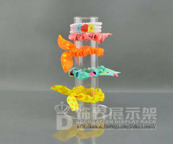 

High Quality 13cm High Cylindrical Acrylic Bracelet Display Rack Headwear Display Stand Jewelry Holder Umbrella Showcase 2pcs