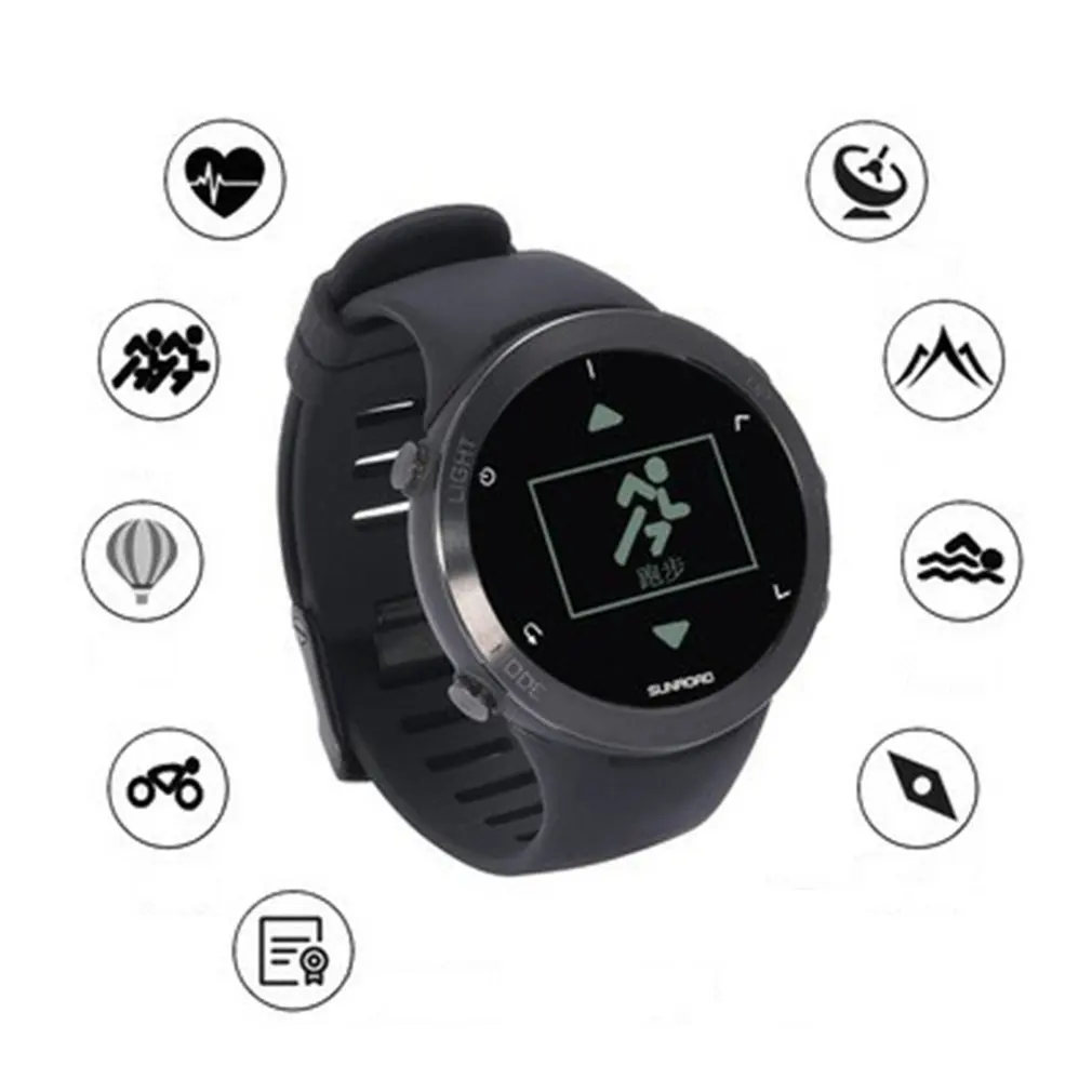 

GPS Smartwatch Women MenHeart Rate Outdoor Sports Watch Navigation Positioning Running Climbing Altitude Barometer Smart Watch