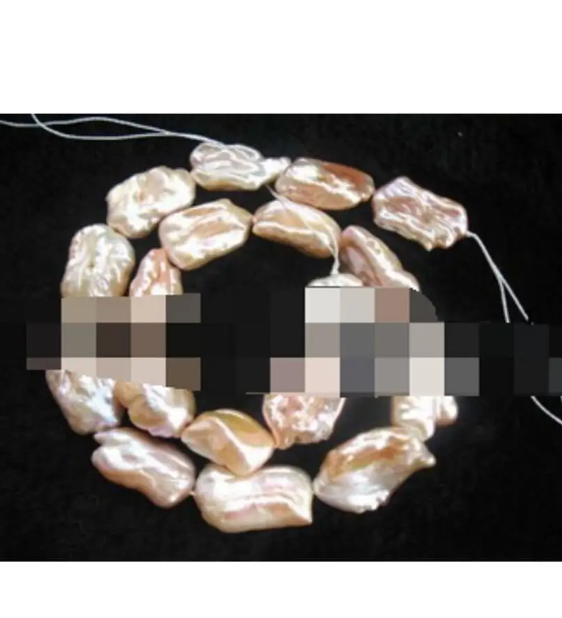 Бесплатная доставка 1 нить Пресноводный Жемчуг розовый бива уникальный реборн