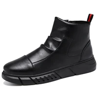 brand men boots autumn winter flats slip on casual cotton shoes man korean version trend sneakers plus size39 44