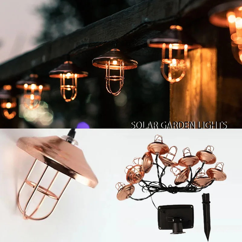 

10LED String Solar Light Outdoor Fairy Garland Lantern Holiday Lighting Christmas New Year Courtyard Garden Wedding Party Decor