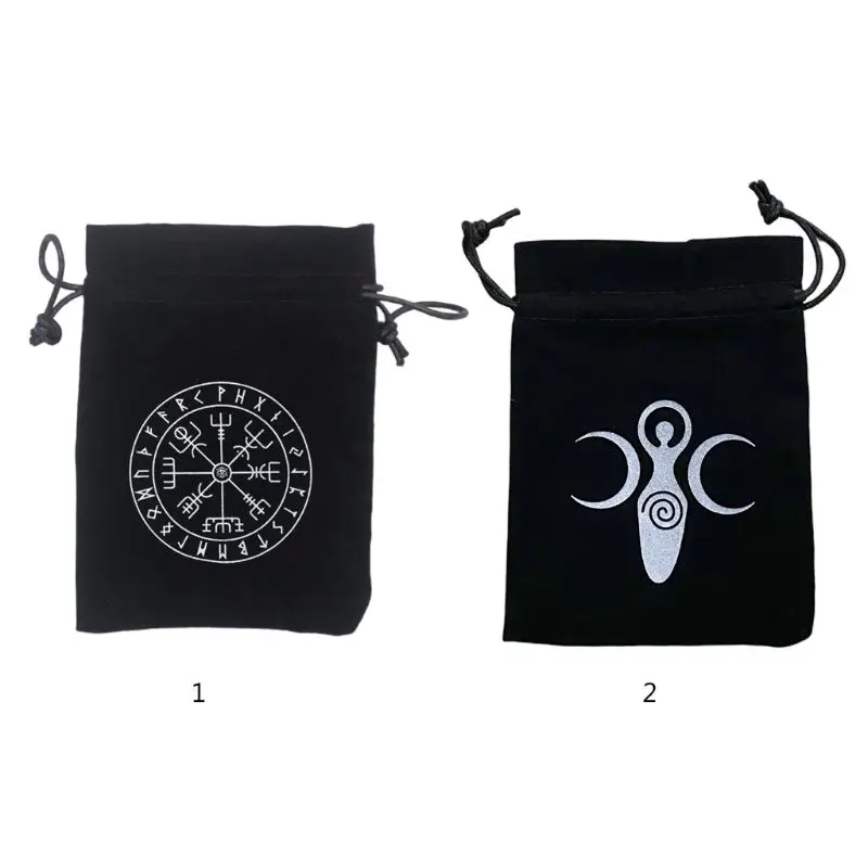 

1 Pc 13x18cm Brand Special Flannel Card Storage Bag Jewelry Toy Home Drawstring Package Pouch