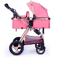 78 Luxury 3 In 1 Baby Stroller High Landscape Baby Carrier Big Space For 0-36 Months Baby Car Seat