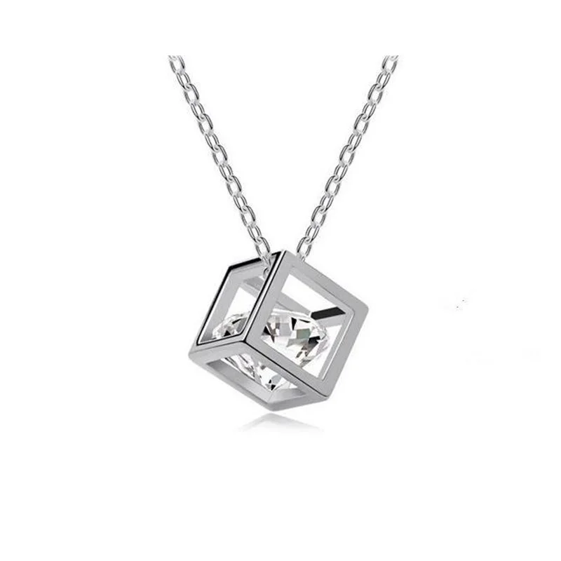 Женское колье чокер серебряное ожерелье с кристаллами ofertas relampago