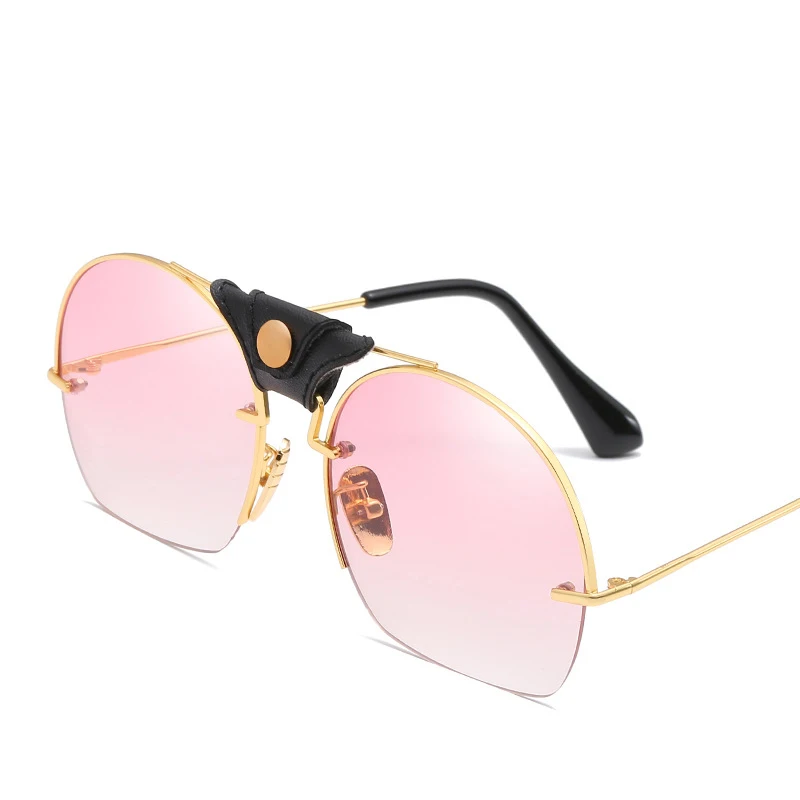 Солнцезащитные очки для мужчин металлические круглые мужские в стиле ретро