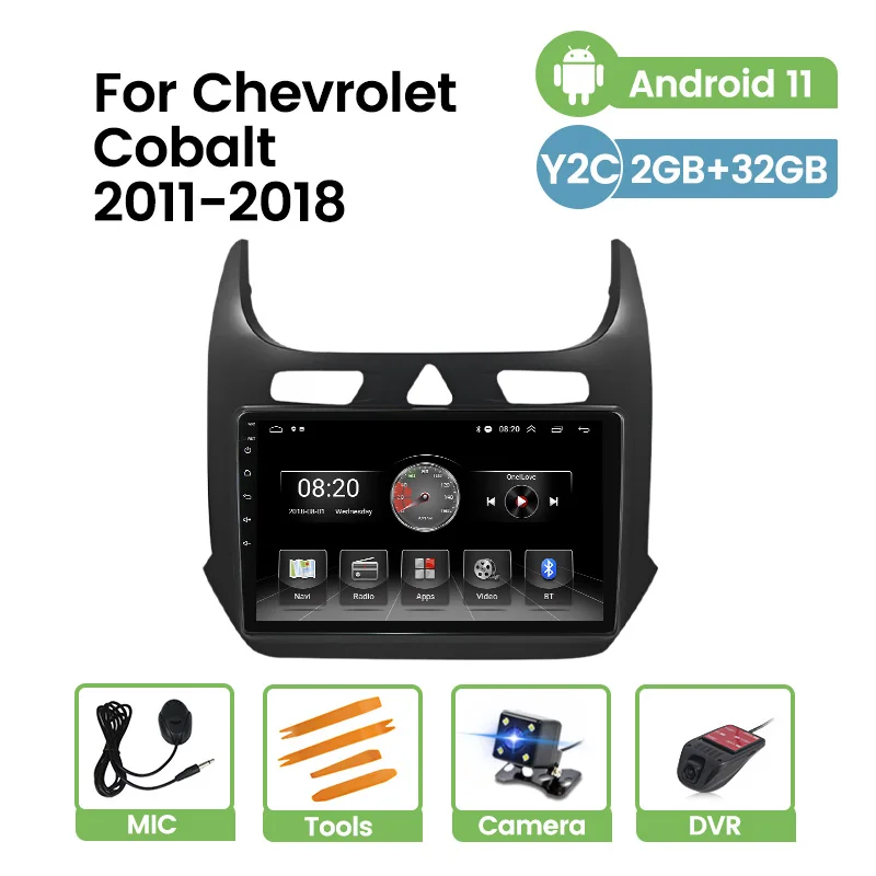 

Автомагнитола TomoStrong, мультимедийный плеер на Android 11 для Chevrolet Cobalt 2, 2011, 2012, 2013-2018, Gps-навигация, Carplay, Wi-Fi