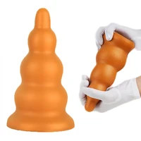 soft super huge anal plug tower design big butt plug anus expansion prostate massage erotic anal sex toys for woman men