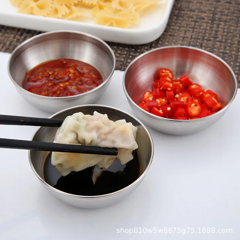 10 шт. круглые блюда для соуса из нержавеющей стали | Дом и сад