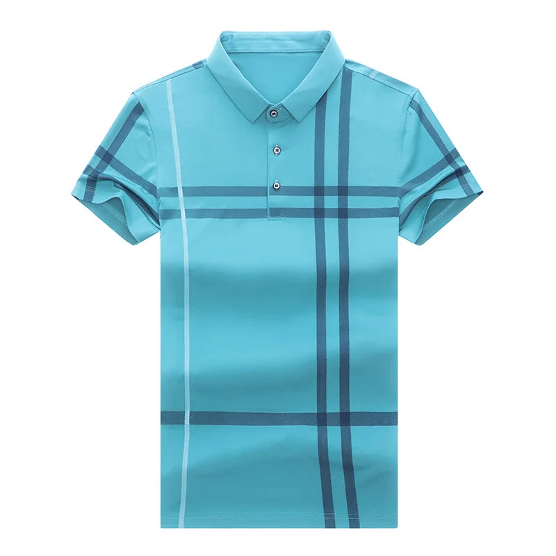 

Men Summer Striped Polo Shirt Short Sleeve Slim Fit Polos Fashion Streetwear Tops Men Shirts Office Casual Shirts 2021