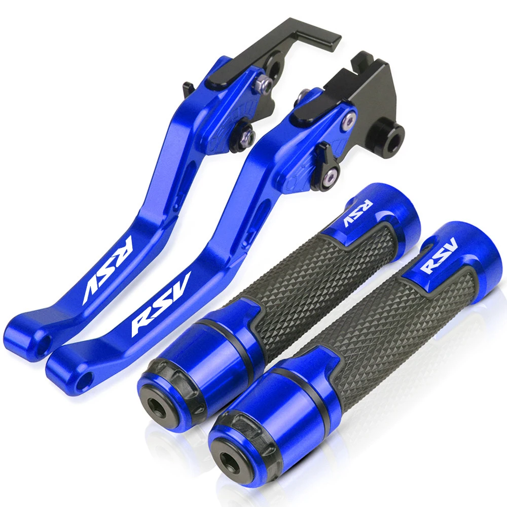 

FOR CNC Aluminum Motorcycle Adjustable FOR APRILIA RSV MILLE 2004-2008 2005 2006 2007 Brakes Clutch Levers Handlebar Grips LOGO
