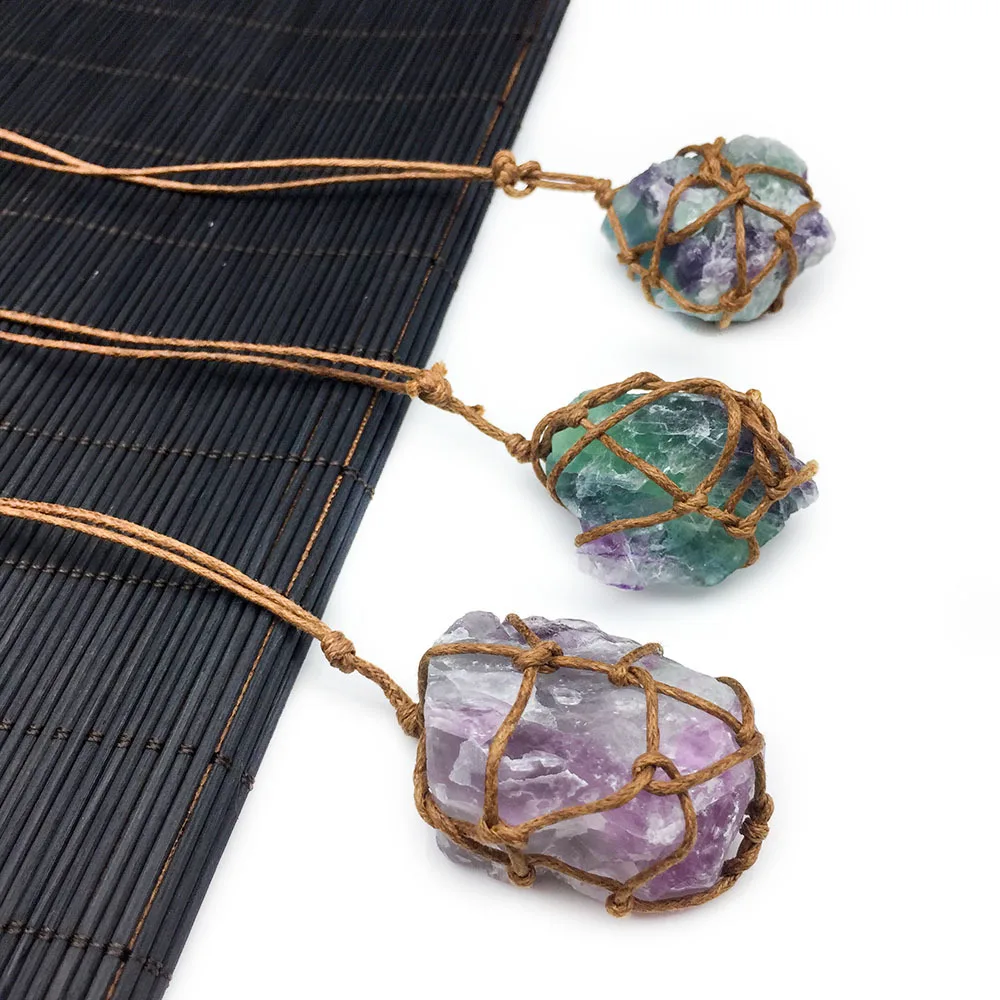 Оригинальная Подвеска естественный неправильной формы флюоригинальная руда