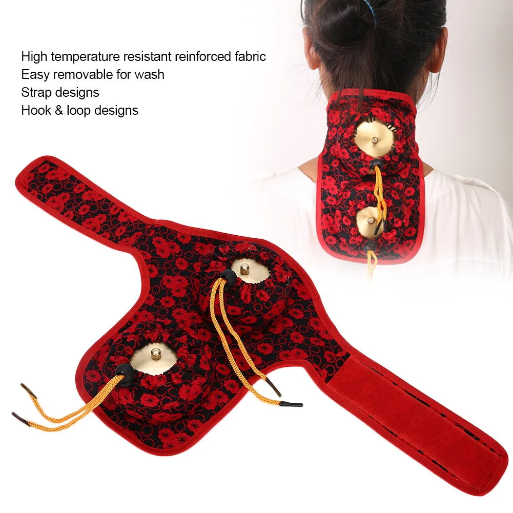 

2 Holes Moxa Cloth Cover with Moxa Box Moxa Stick Moxibution Therapy Accessory Easy Disassemble Wash High Temperature Resistant