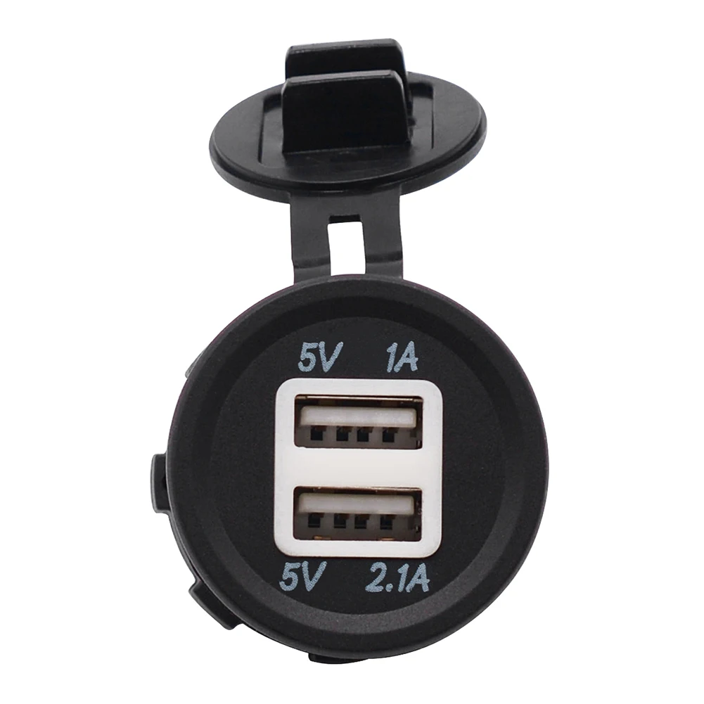 

Escondite Secreto Portable Car Accessories Waterproof USB Charger Dual USB Power Socket for Car Boat Motorcycle