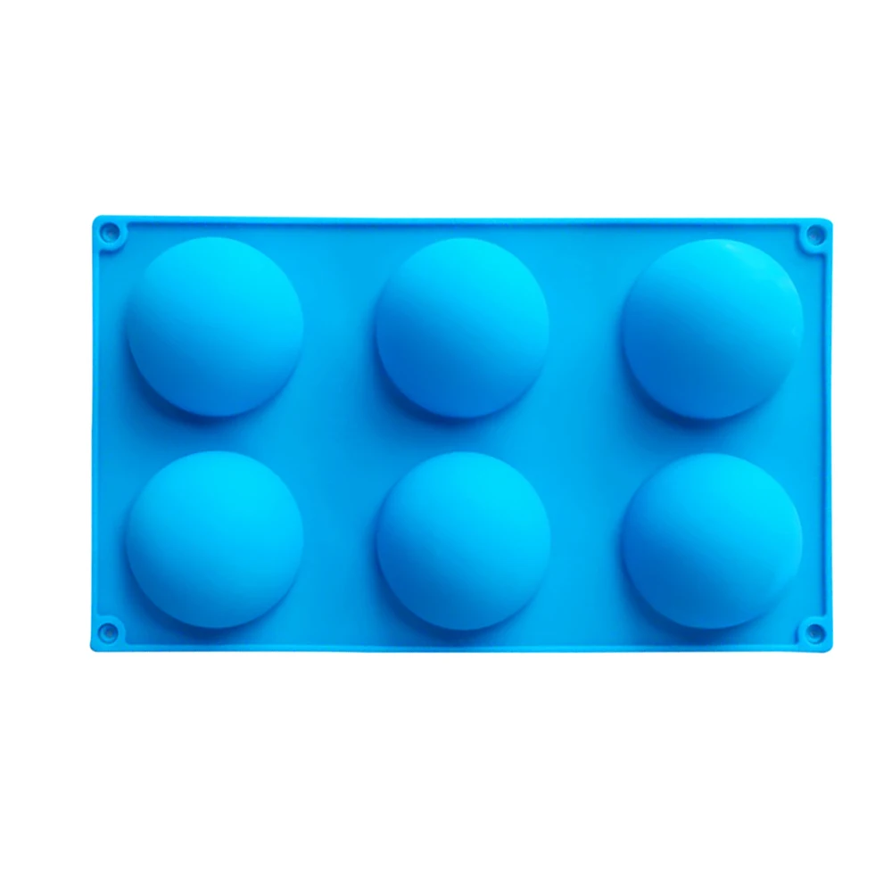 

6 Holes Half Ball Sphere Chocolate Silicone Mold 3d Bakeware For Dessert Diy Jelly Dome Mousse Kitchen Accessories Dropshipping