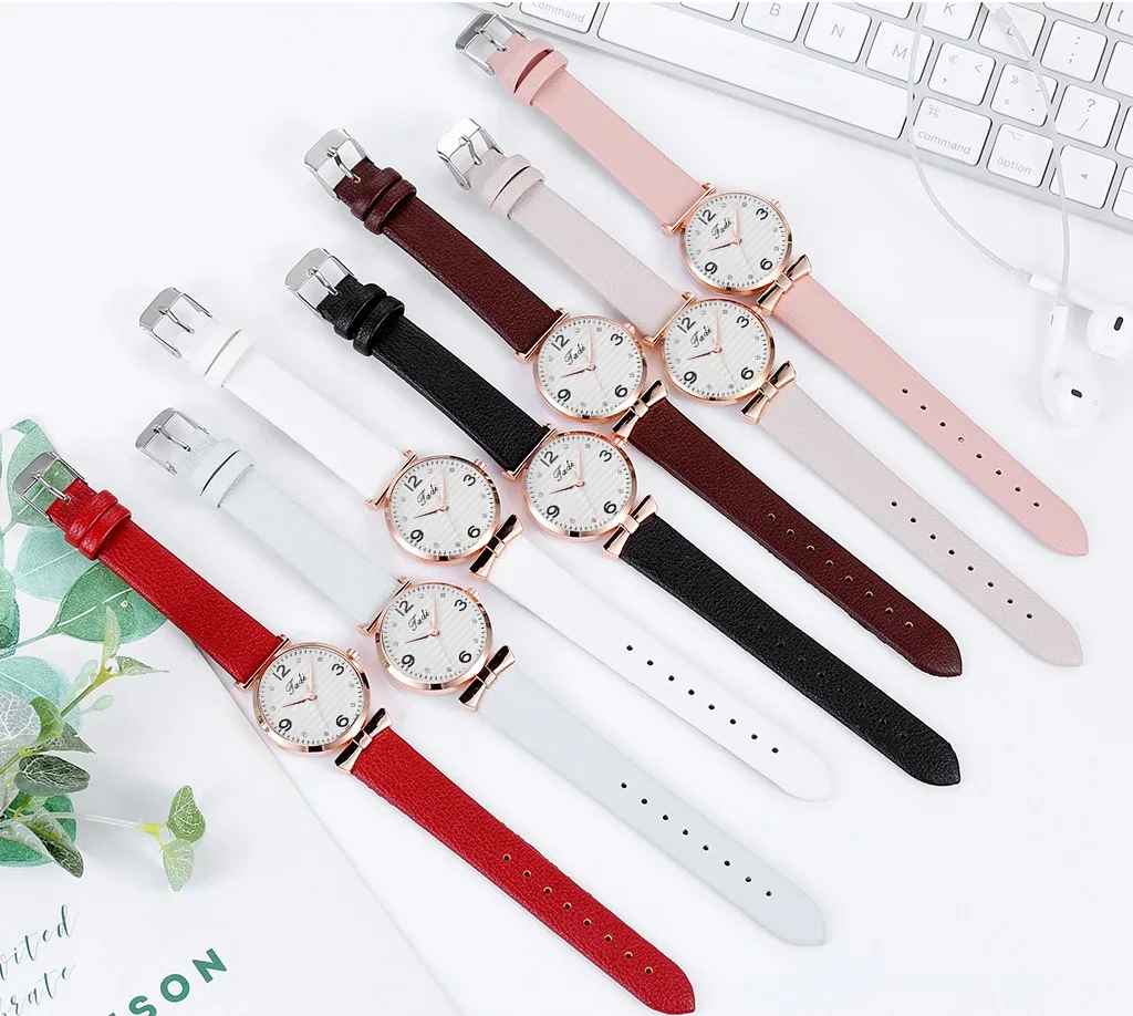 

Women Girl Watches New Fashion Ladies Leather Quartz Wristwatch Relogio Feminino Luxury Ladies Casual Clock Relojes Para Mujer