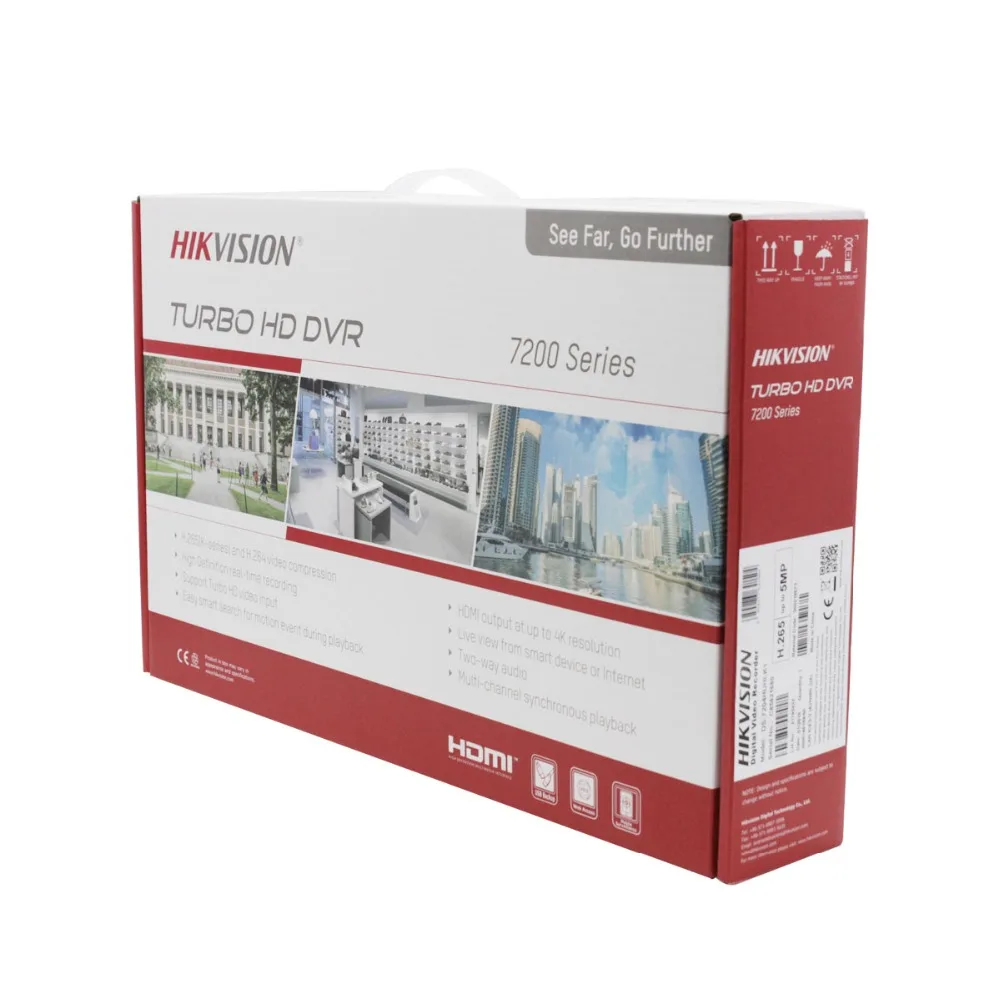 Камера видеонаблюдения Hikvision инфракрасная камера ночного видения 2 Мп 1080