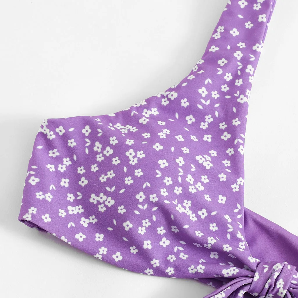 

women's two-piece swimsuit Polyester bathing suit Summer Women's Print Split Swimsuit Fashion Swimwear Beachwear Bikini 2021 Hot