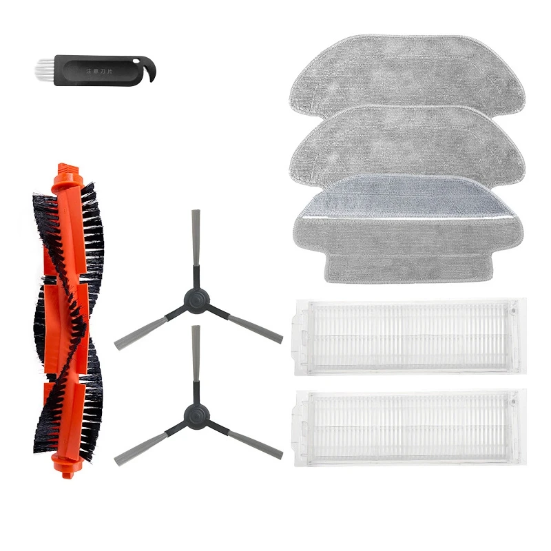 

Набор запасных частей для робота-пылесоса XIAOMI MIJIA STYJ02YM, боковой роликовый фильтр, основная щетка, швабра