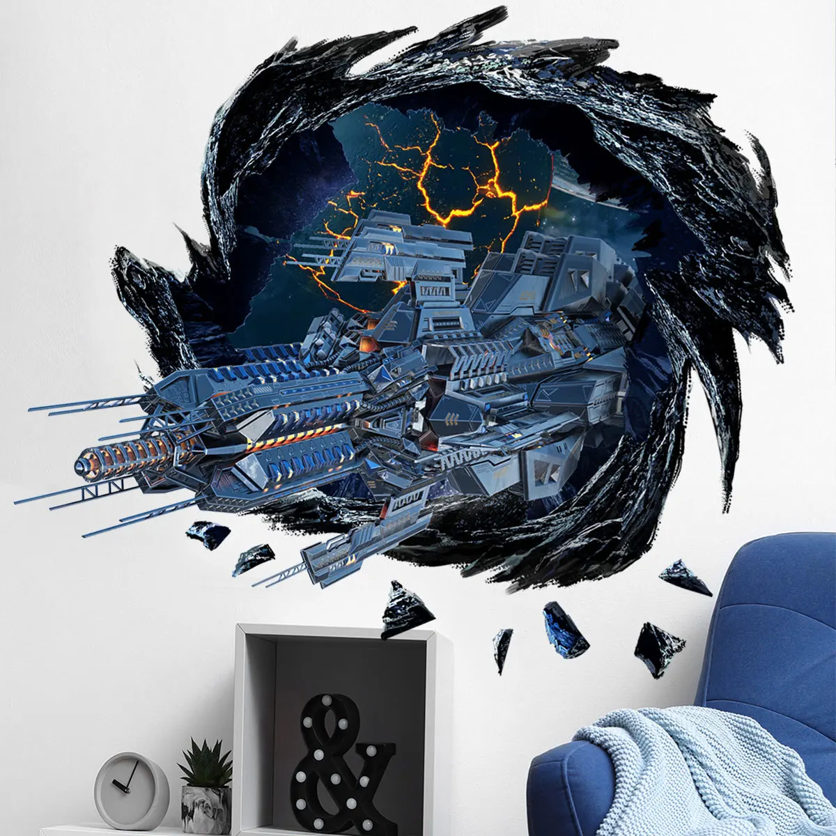 

Creative Science Fiction Black Hole Wall Stickers Home Decor Living Room 3d Art Teen Room Decor Kids Bedroom Removable Wallpaper