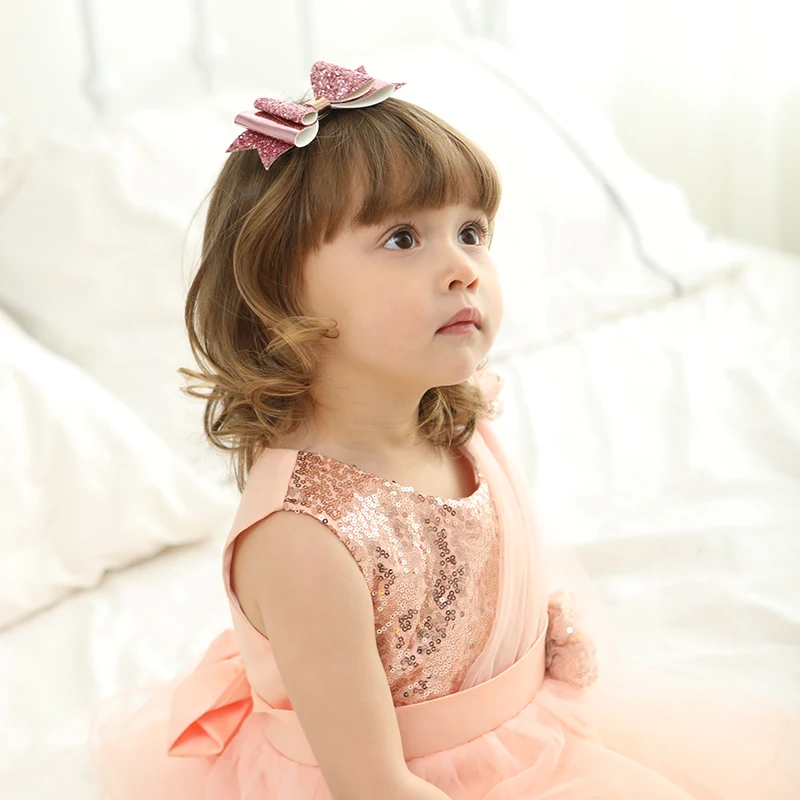 Новое поступление 1 шт. кожаные заколки для волос с бантом блестящие аксессуары