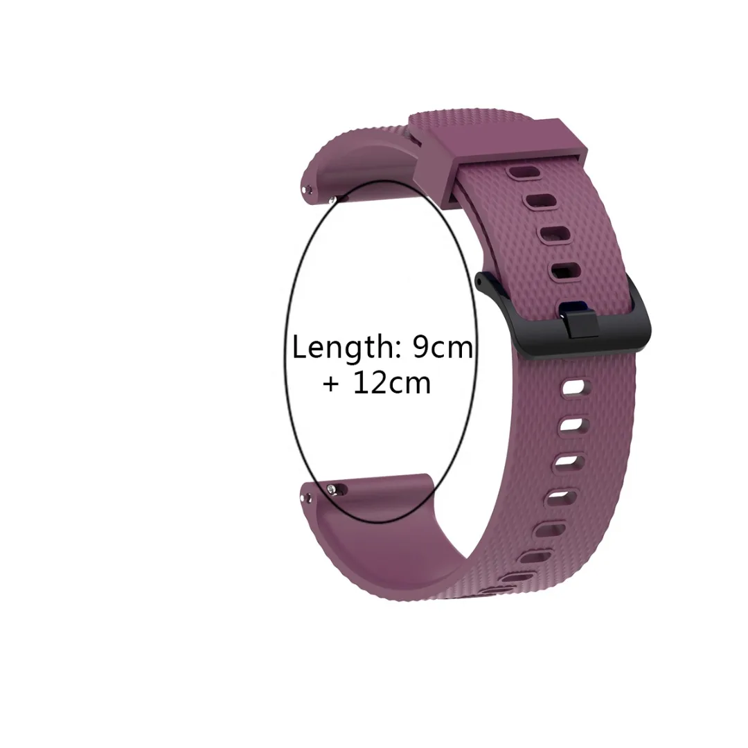 

20mm Watch Strap for Garmin Vivoactive 3 Colorful Silicone Wrist Band Bracelet Strap for Vivomove HR Replacement Watchband