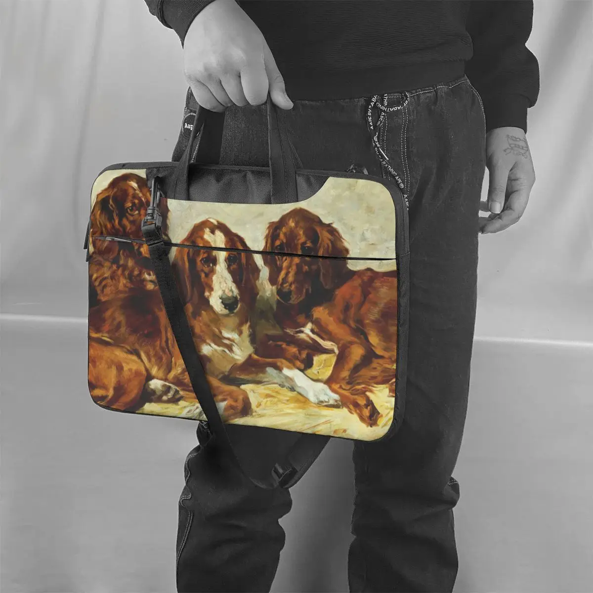 

Paw Laptop Bag Case Carry Soft Computer Bag Bicycle Crossbody Laptop Pouch