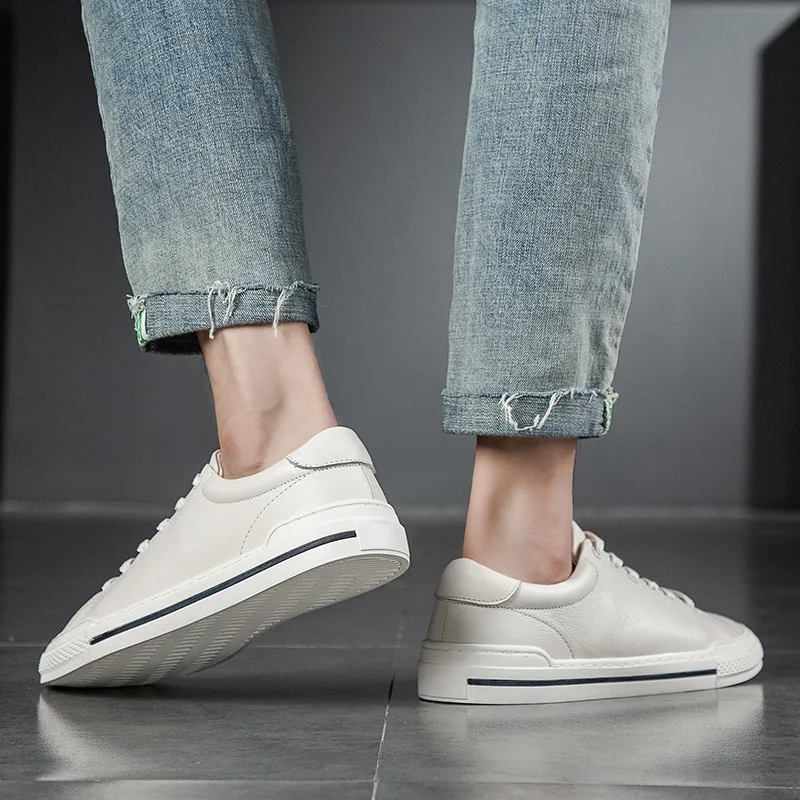 

Office Business Designer Men's Shoes Personality New 2021 Men Casual For Leather Non-slip Flat Wear-resistant Party Fashion