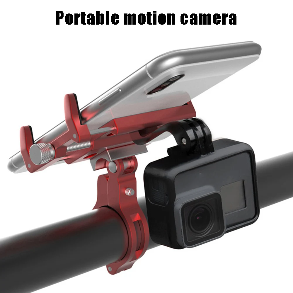

Bike Phone Mount 360 Rotating Aluminum Alloy Adjustable Motorbike Cell Phone GPS Mount Holder Outdoor Cycling Accessories