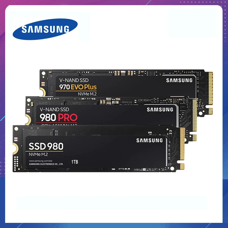 SAMSUNG SSD M.2 1TB 980 PRO NVMe SSD M2 Internal Solid State Drive 970 EVO Plus Hard Disk 250GB HDD 500GB for Laptop Computer